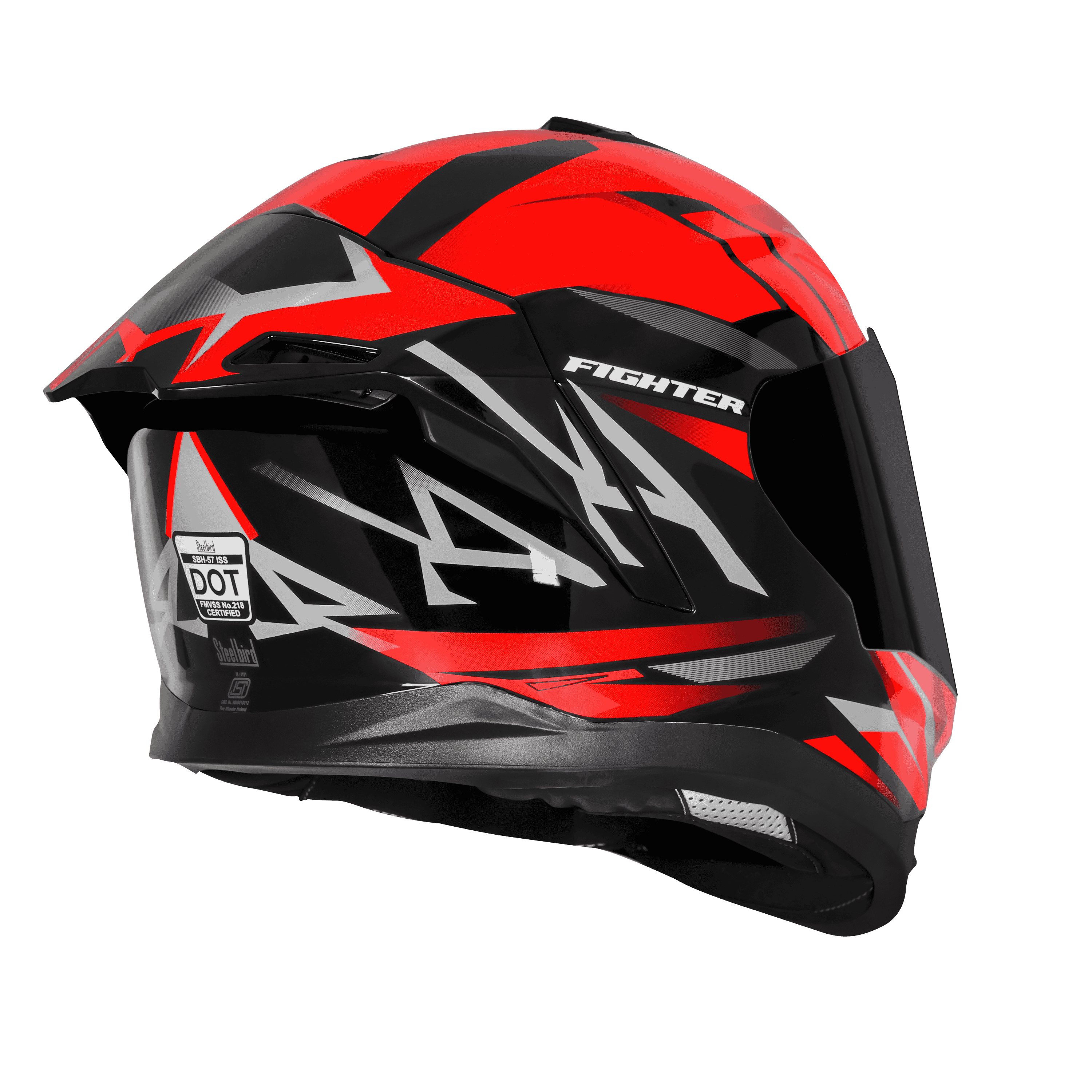 SBH-57 ISS FIGHTER F4 GLOSSY BLACK WITH RED